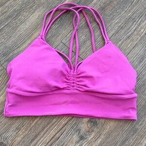 Niki scrappy v-neck yoga bra with pads